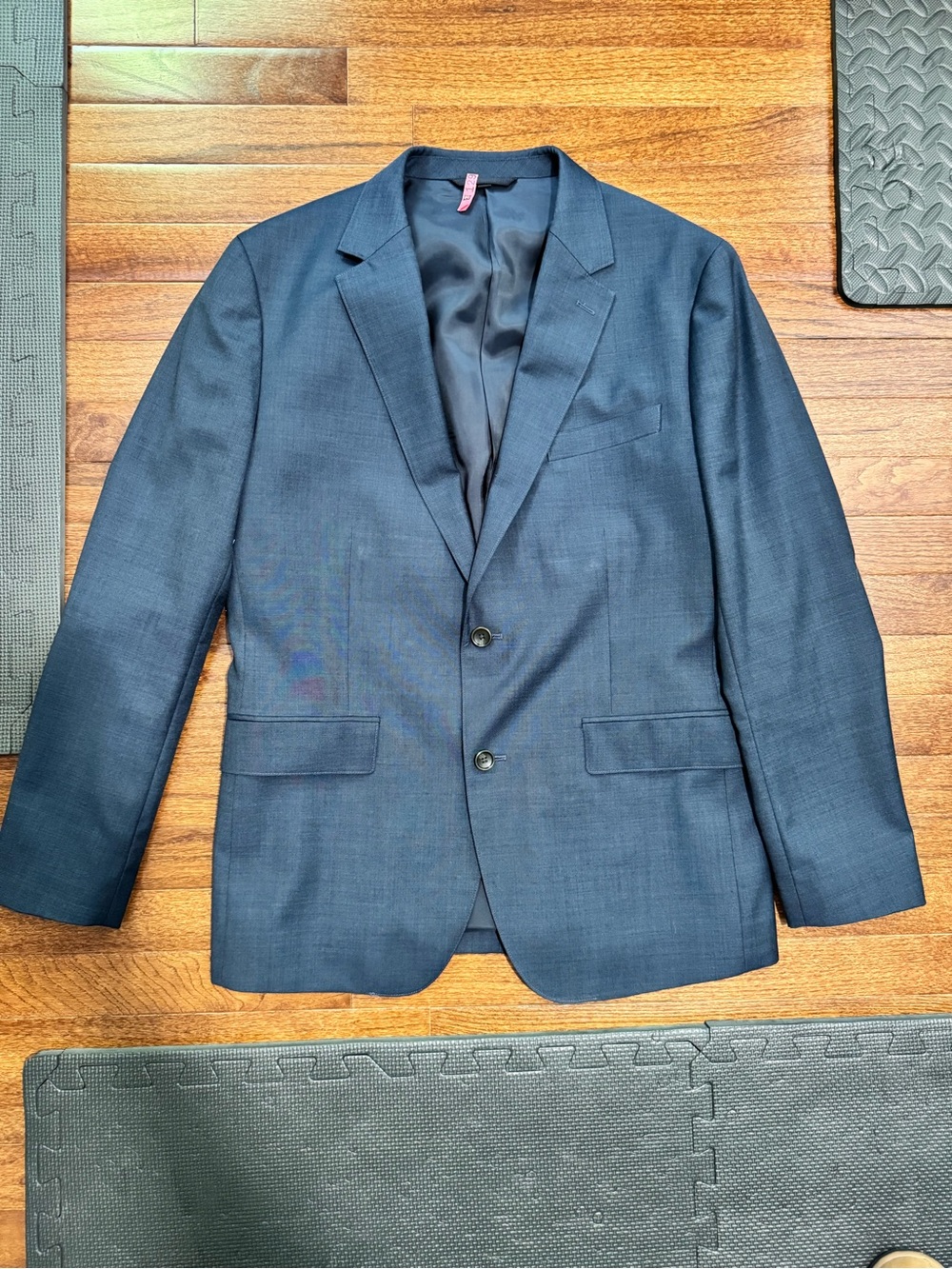 Bonobos Daily Grind Suit Navy 42 Slim Jacket 35x30 Pants Wool Blend Tailored